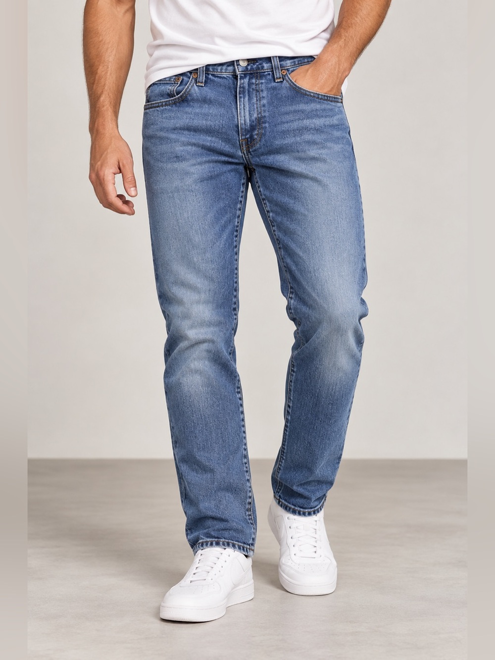 Levi’s 511 Big E Men’s Jeans W38 L32 Blue Slim Fit Stretch Denim Indonesia